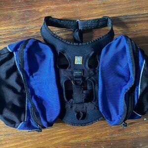 Ruffwear Blue Commuter light Loop Dog Backpack Saddle Side Pack Harness